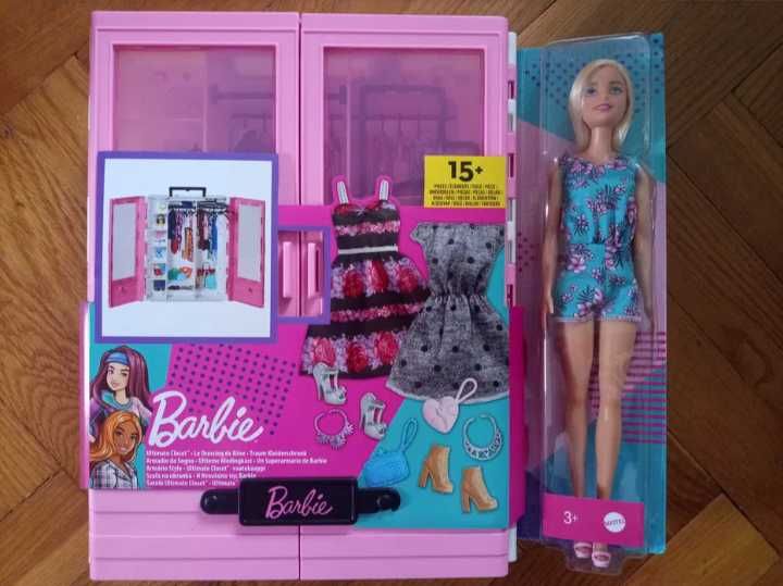 Barbie fashionistas szafa garderoba plus lalka