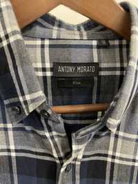 Camisa Antony Morato xadrez azul-branco