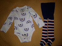 Body niemowlęce+ rajstopki 62-68 cm