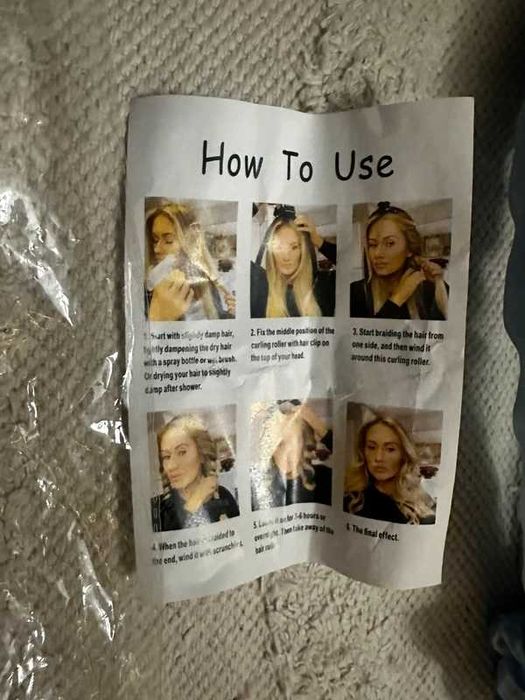 Satynowy wałek do loków