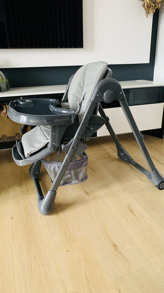 Kinderkraft TASTEE krzesełko do karmienia grey JAK NOWE