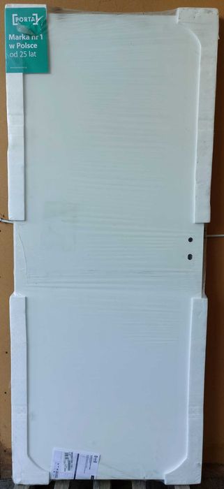 Drzwi wewnętrzne PORTA Vector T prawe 80 białe przylgowe płyta otwor.