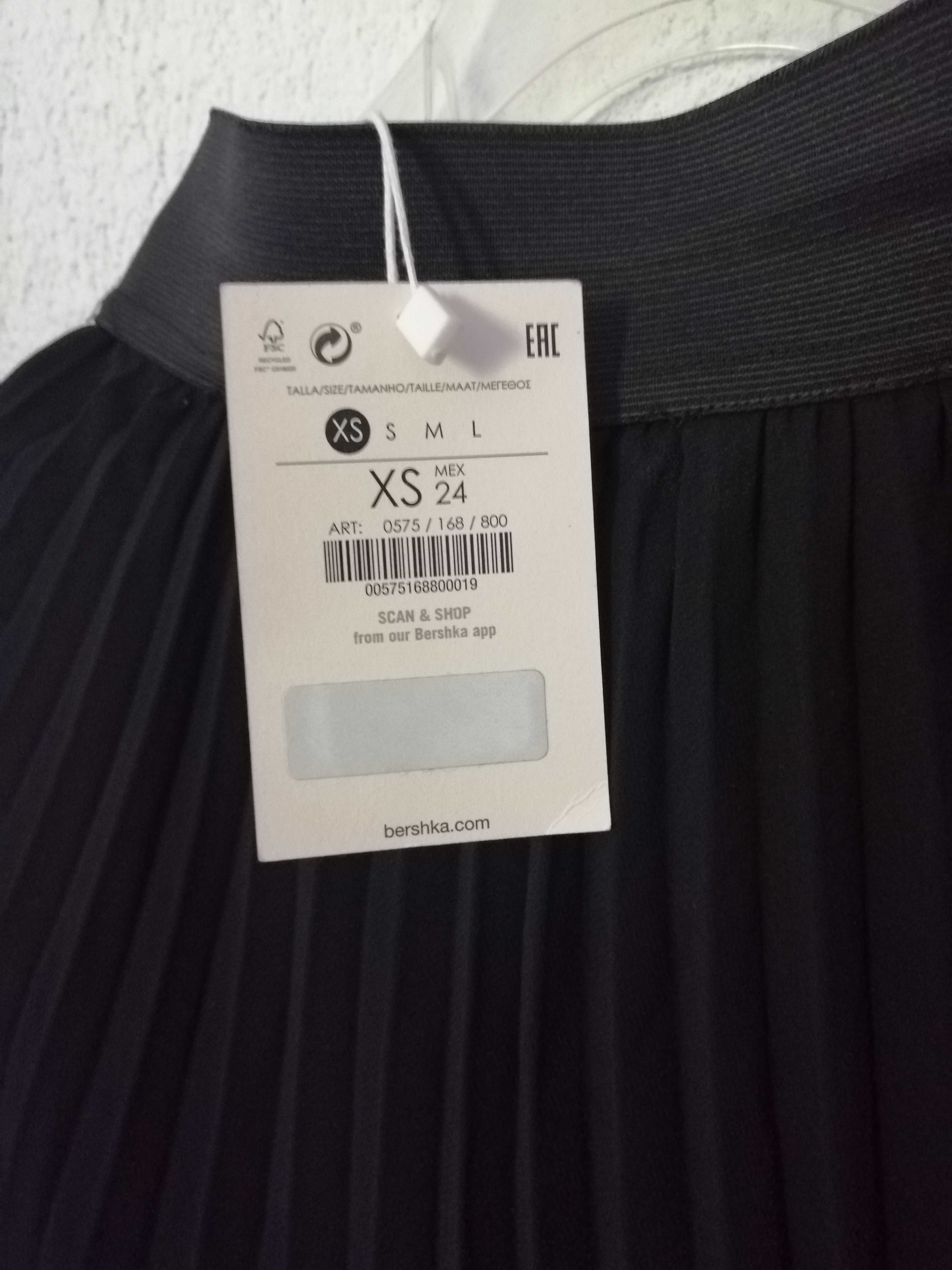 NOWA Spódnica plisowana Bershka midi rozm xs