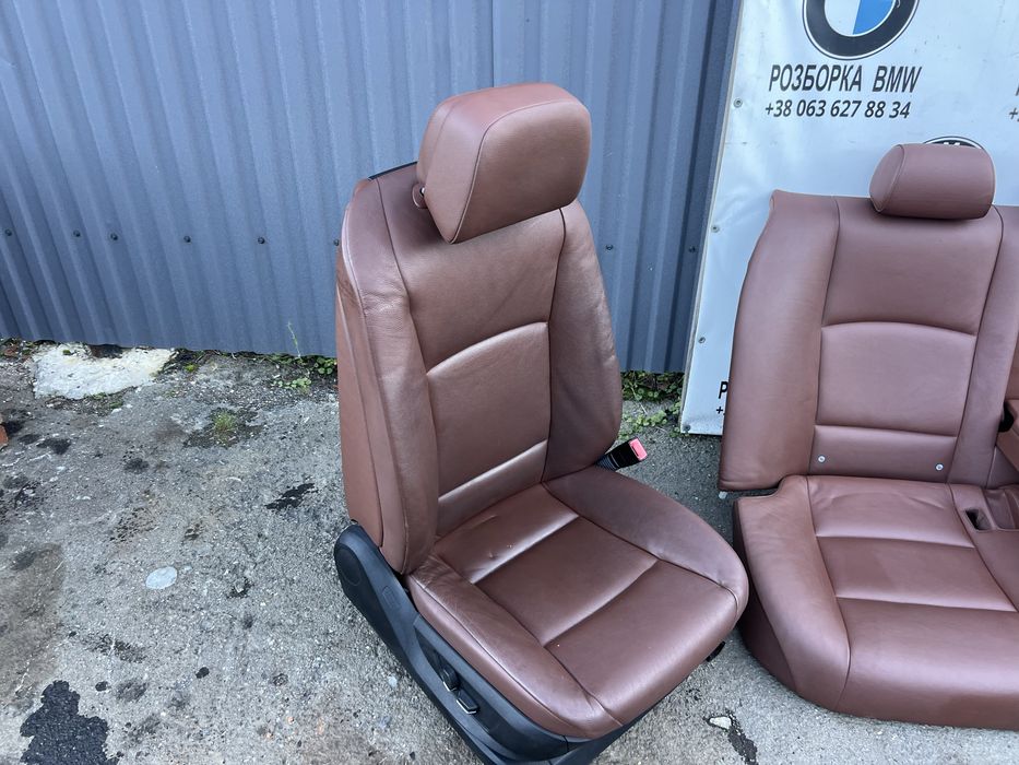 Салон bmw f10 коричнево-рудий монітори підігрів