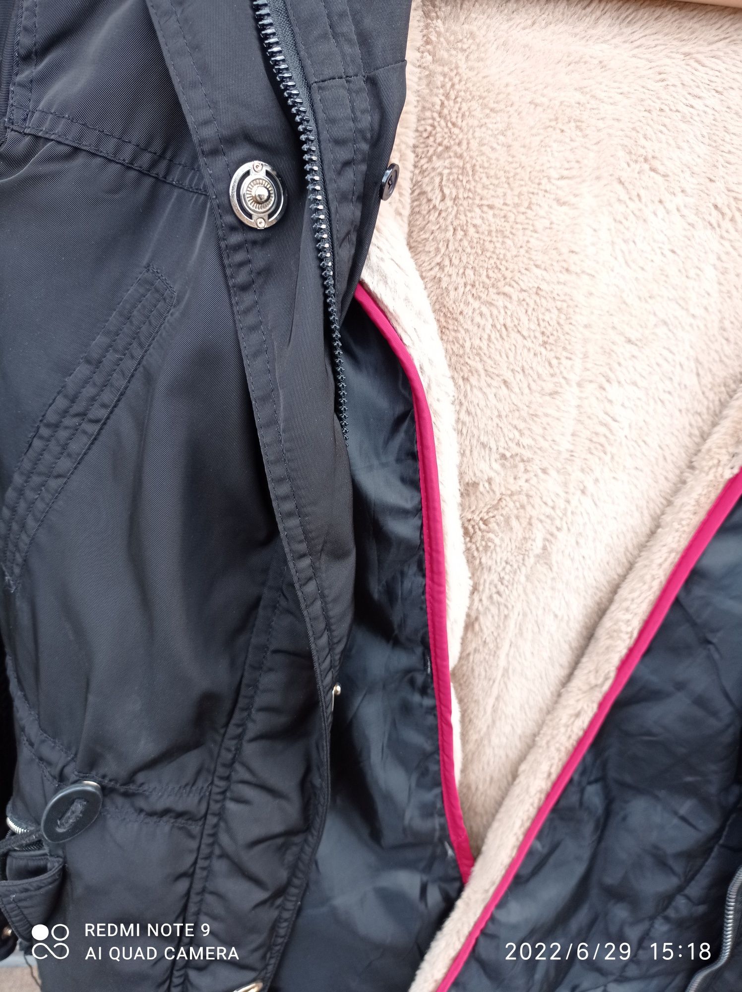 Płaszczyk kurtka z podpinka jesienno zimowa xl