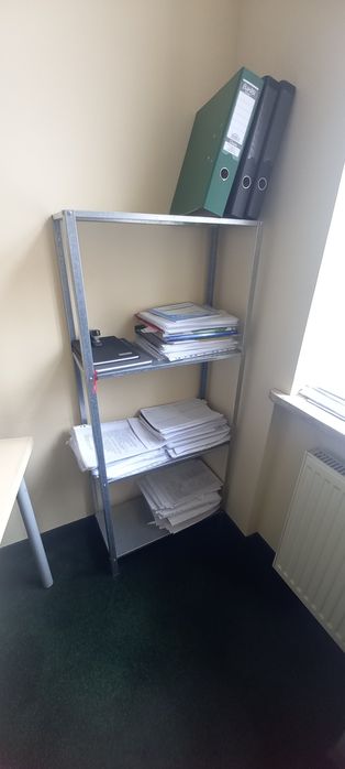 Regał ikea hylis metalowy duży wysoki srebrny