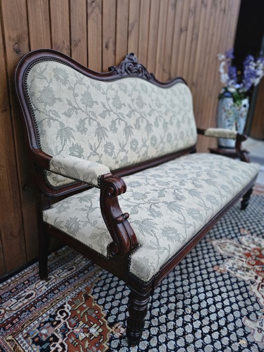 Duża kanapa sofa mahoniowa biedermeier #1291 Stylowy Węgrów