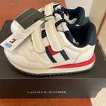 Buty chłopięce niemowlęce adidasy białe na rzepy Tommy Hilfiger 22