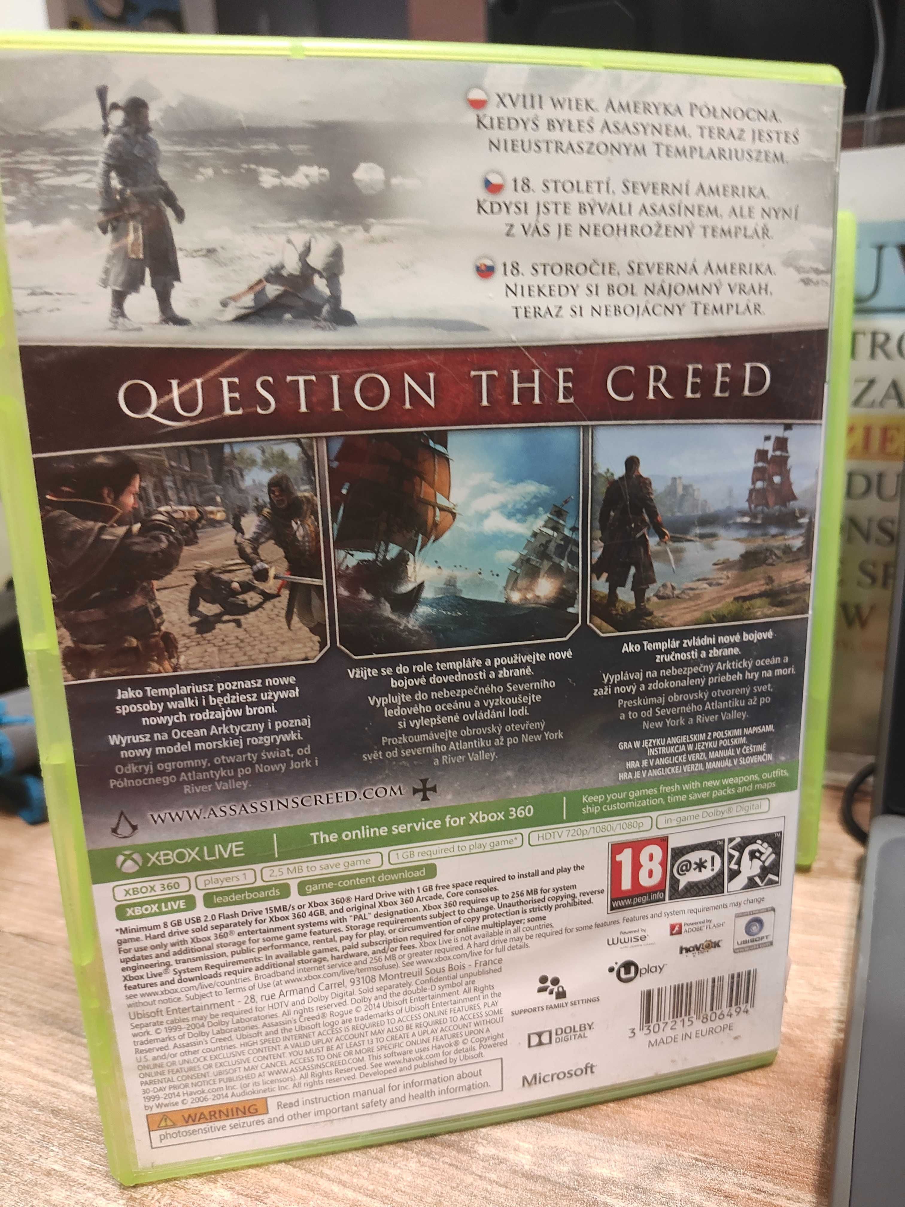 Assassin's creed rogue Microsoft Xbox 360 PL SklepRetroWWA
