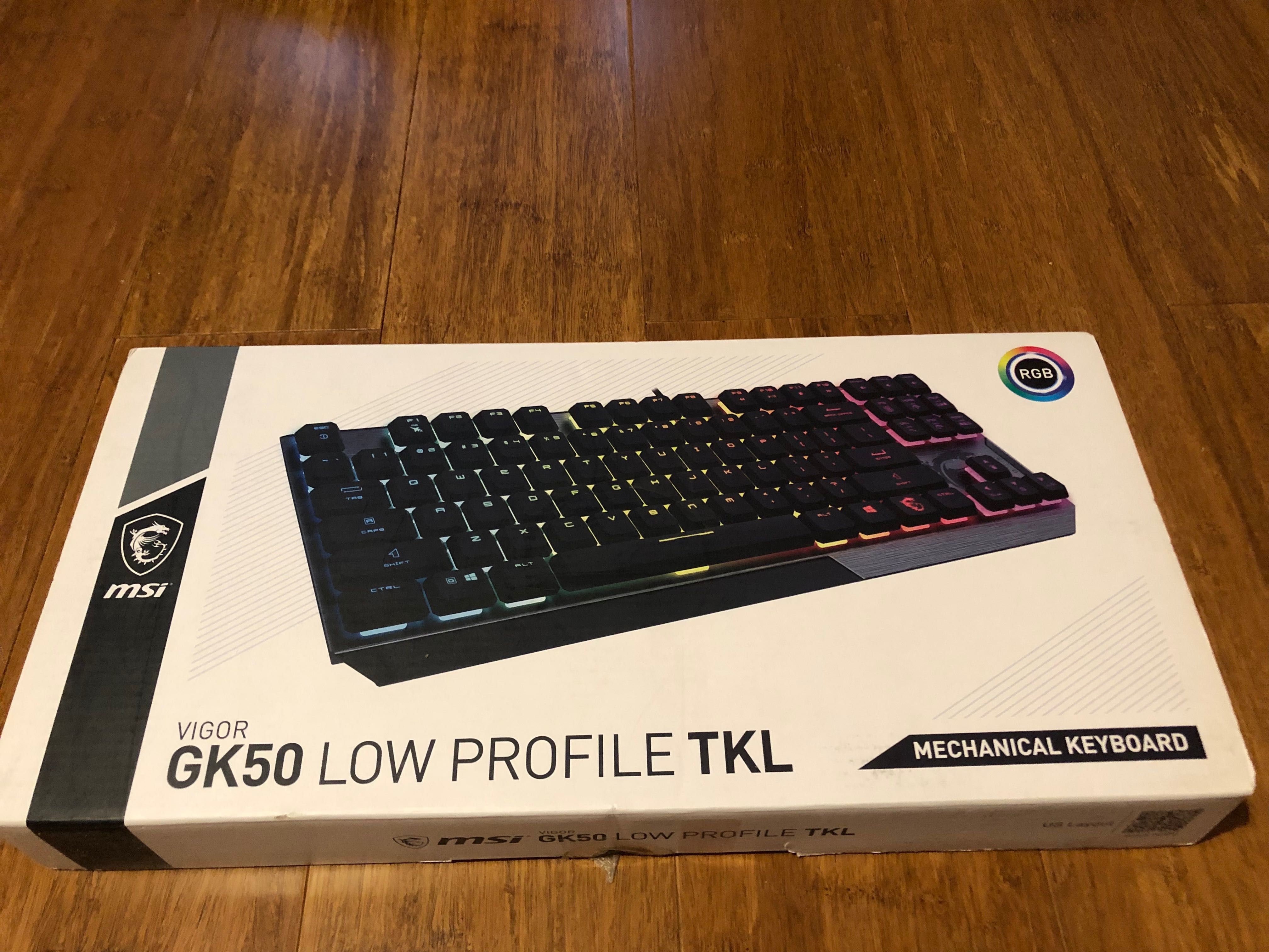 Klawiatura gaming MSI Vigor Gk50 Low Profile RGB
