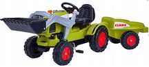 BIG traktor Traktorek dziecięcy na pedały z koparką zielony T9