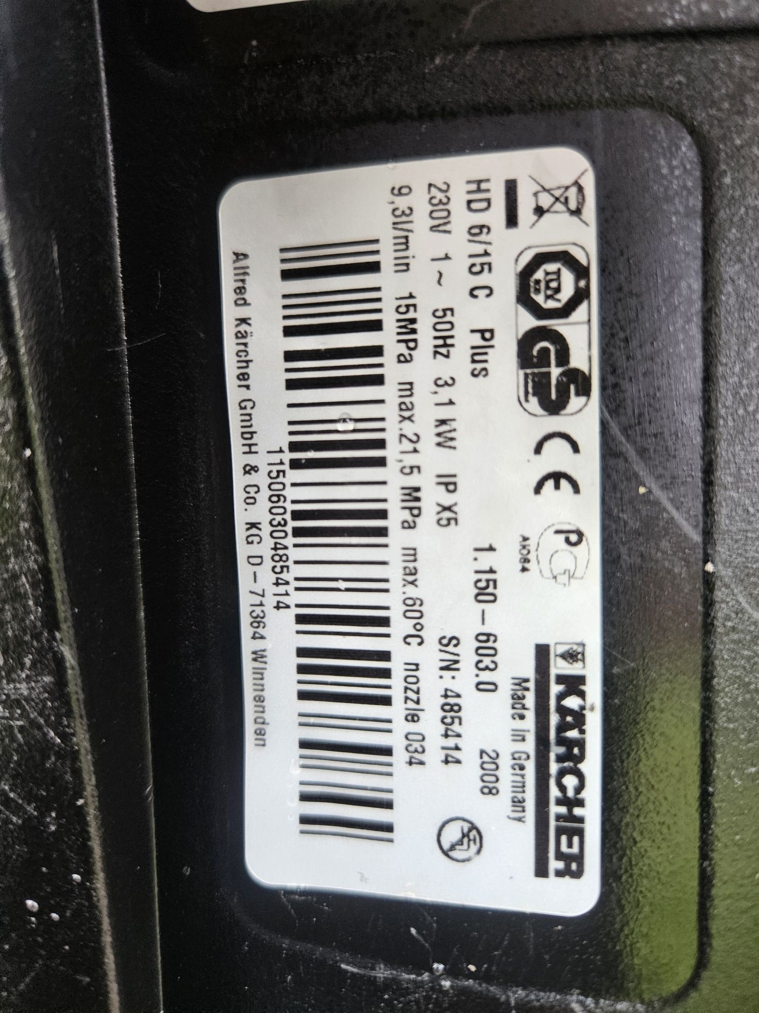 Karcher hd 6/15 mosieżna pompa!!! Gwarancja rozruchowa!!!