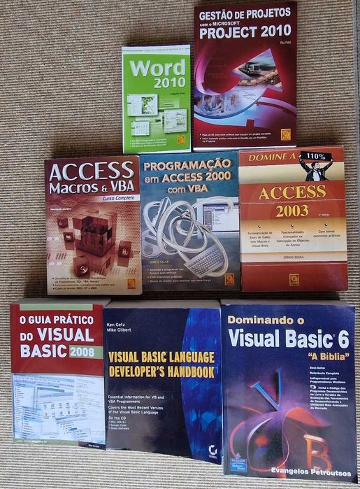 Livros Word Access Project Visual Basic