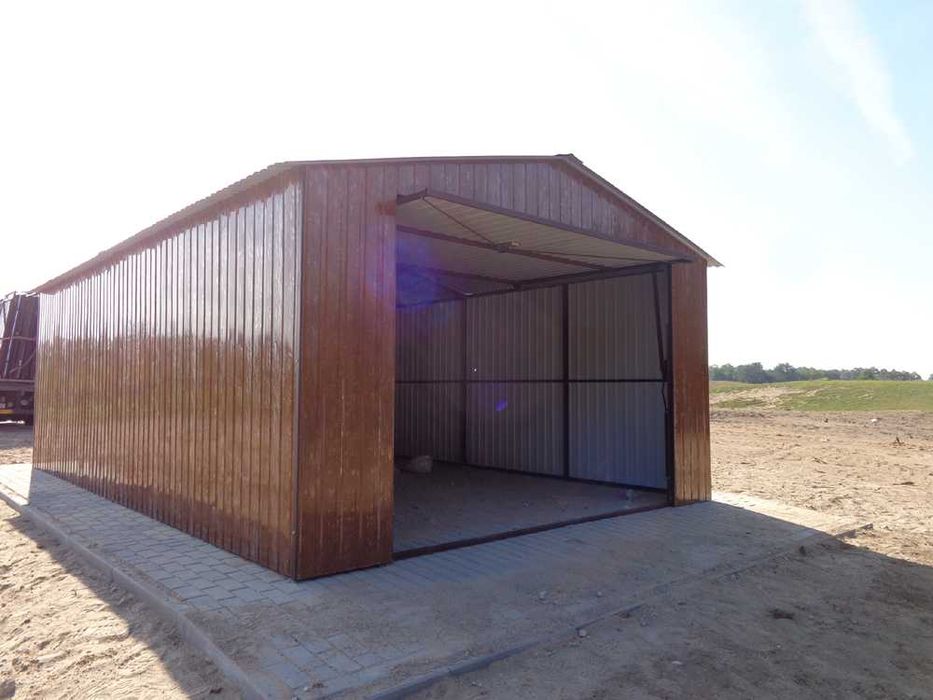 Garaż blaszany Blaszak Schowek na budowę Producent CENA z DOSTAWĄ