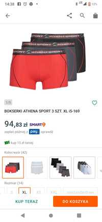 Athena sport bokserki męskie