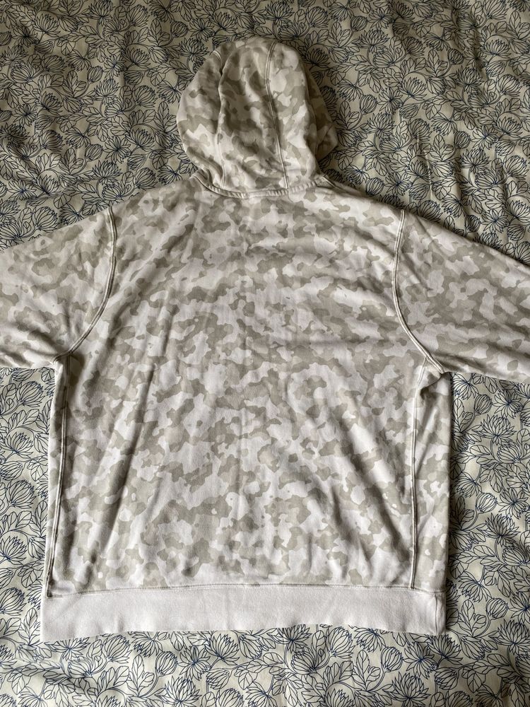 Bluza z kapturem męska Nike Szara Biała XL