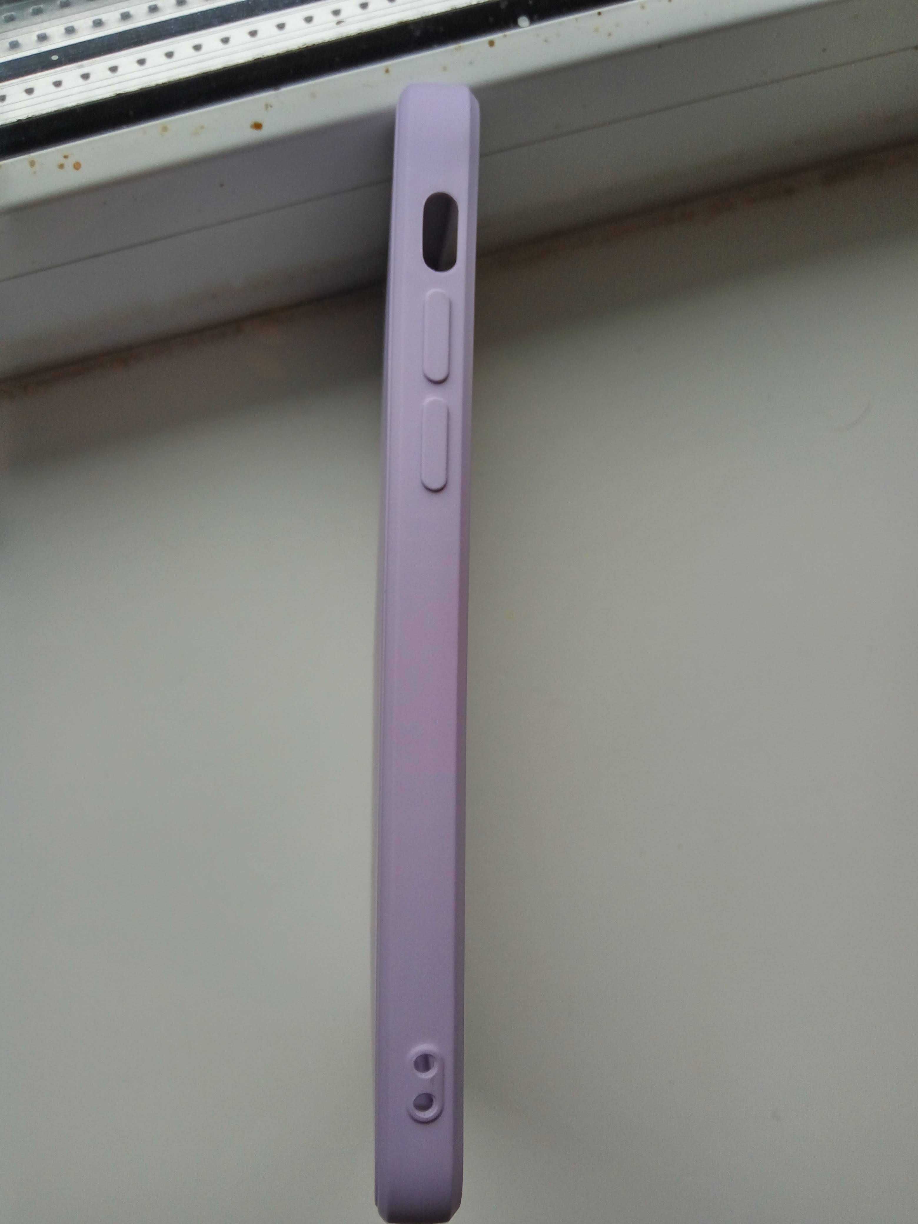Силиконовый чехол на iPhone Xs  с закрытым низом, фиолетовый