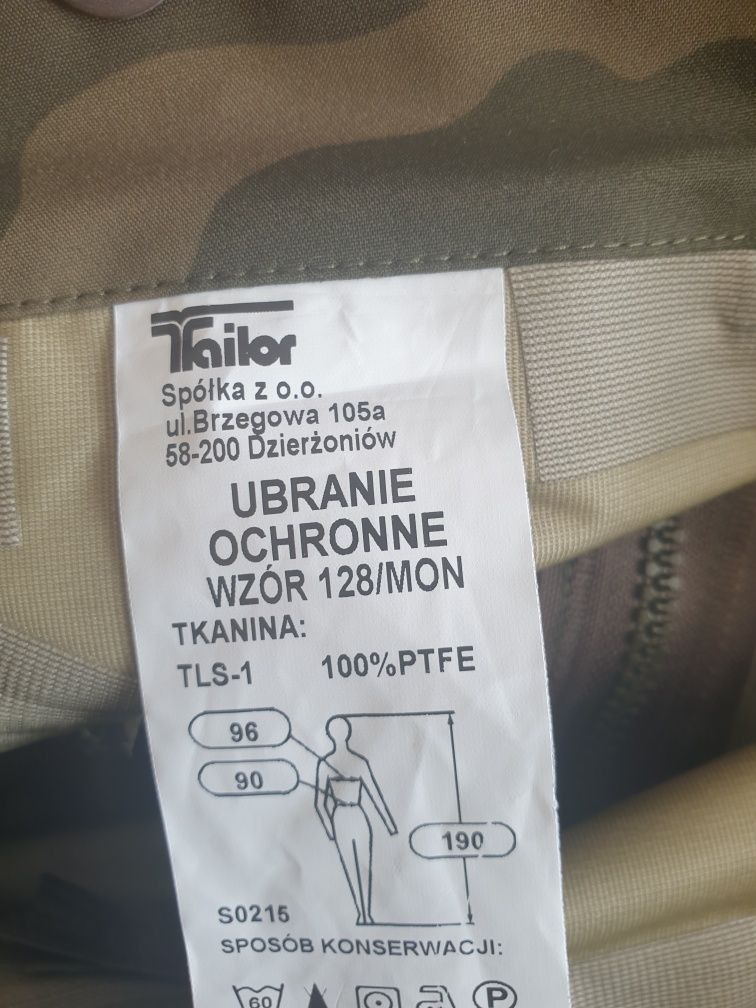 Spodnie GORETEX / ubranie ochronne MON wz. 128 
roz 190/90