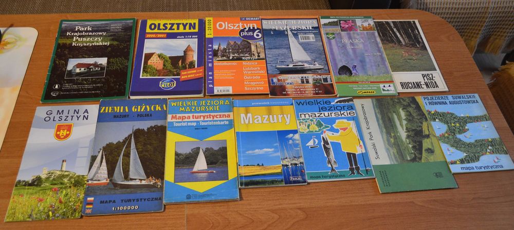 Stare i nowsze Mapy, Plany-61 szt. +3 przewodniki-Dobra cena !