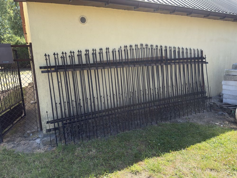 Przęsła ogrodzeniowe używane po demontażu dl 3,7m solidne