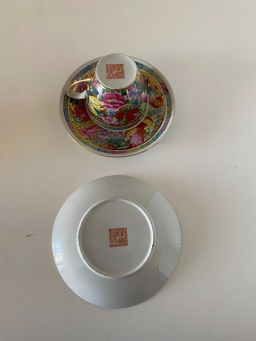 Chávenas de chá em porcelana chinesa