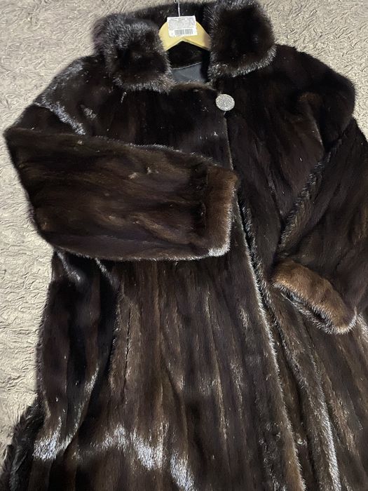 Шуба норкова довга