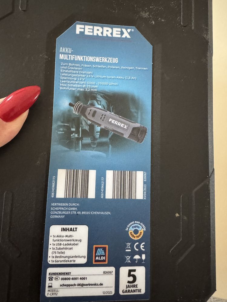 Miniszlifierka frezarka Ferrex