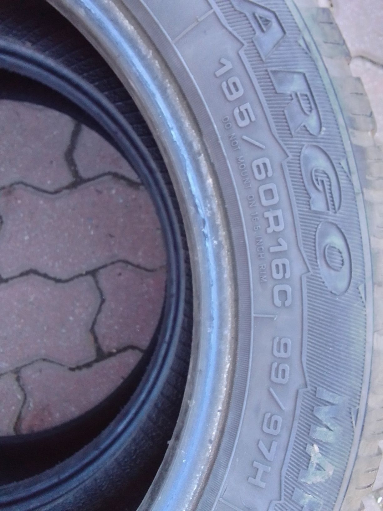 Cena za 2 Opony letnie 195/60r16C GOODYEAR 5.5mm