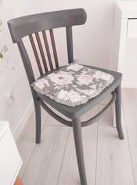 Krzesło szare PRL vintage