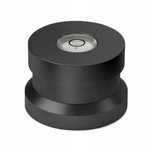 Czarny adapter redukcja singli małych płyt winylowych 7'' puck
