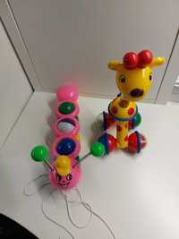Girafa e lagarta brinquedos