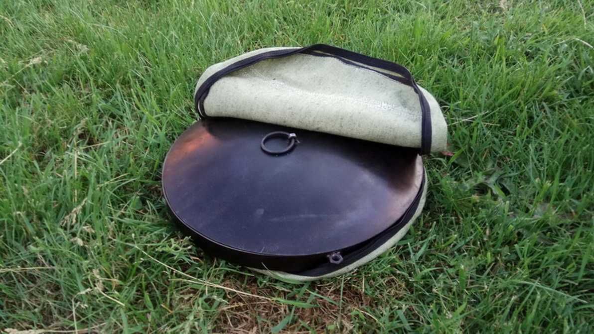 Жаровня садж сковорода из диска бороны 50 см с крышкою