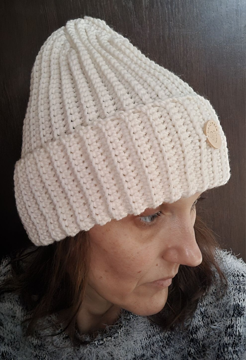 Czapka beanie 100% wełna merynos