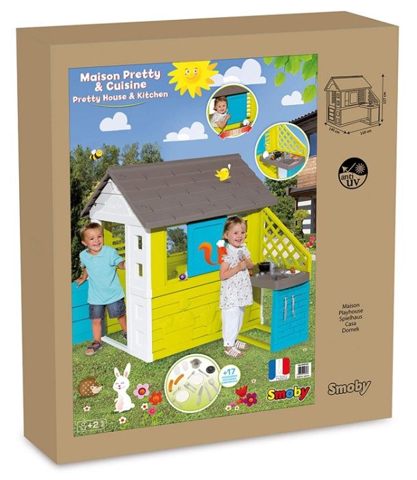 Будиночок Домик с летней кухней Smoby Pretty 810711, 810722