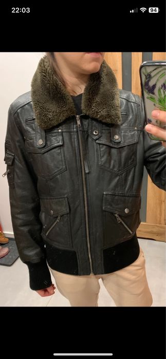 Kurtka skórzana pilotka