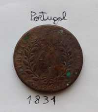 Moeda 1831 Portugal 40 Reis