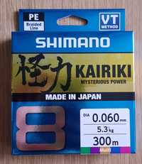 Plecionka Shimano kairiki 0,06 0,13mm 0,19 300m
