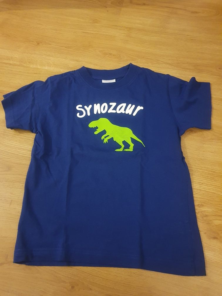 Tshirt koszulka 134 dinozaur