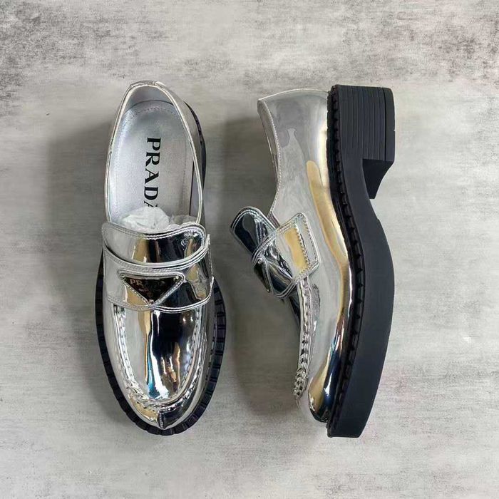 PRADA Sapatos de Plataforma Loafers Femininos Tamanho Personalizado