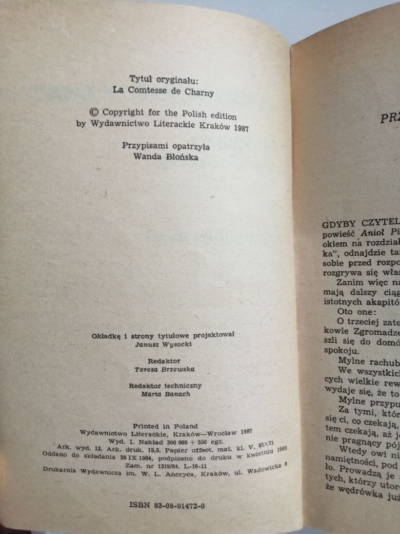 Hrabia de Charny - Alexandre Dumas