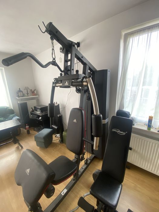 Atlas Adidas , ławeczeka,hantle orbitrek, sztanga