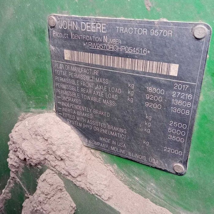 Трактор JOHN DEERE 9570R