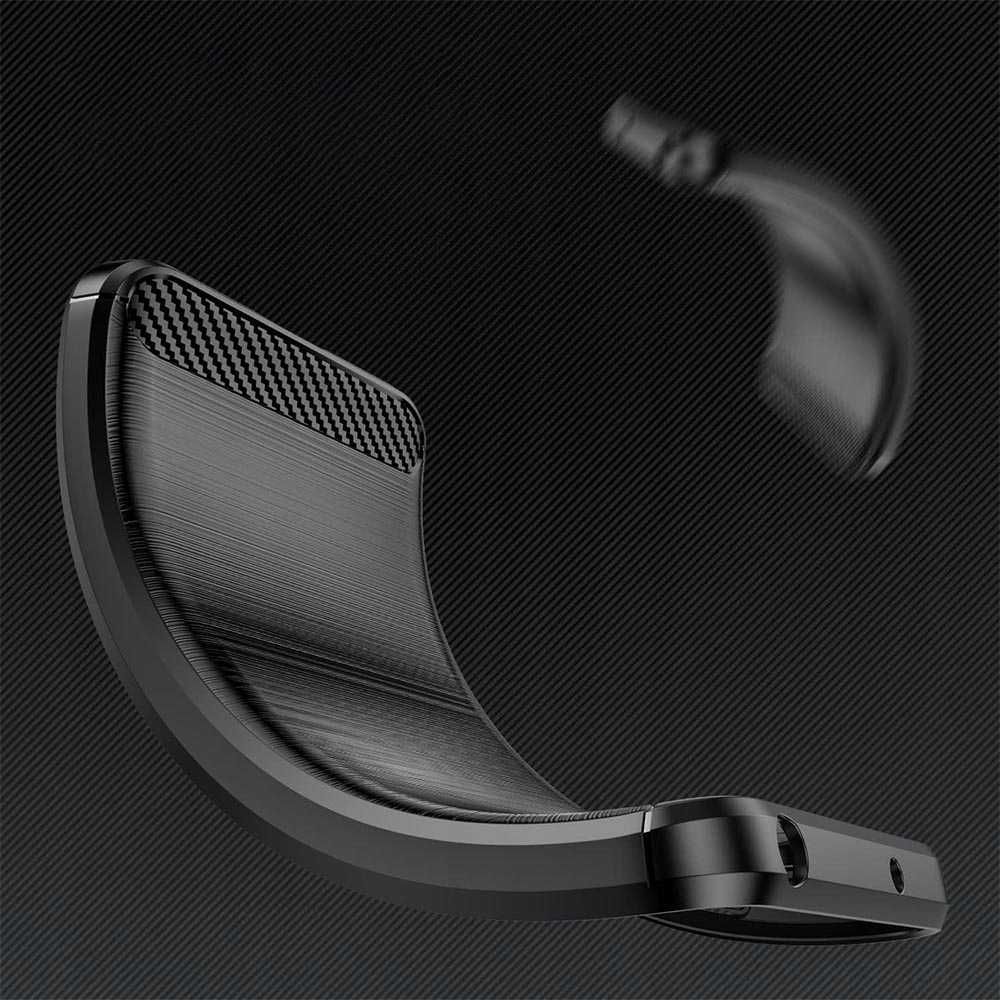 Etui Nakładka Carbon do Xiaomi Redmi 12C + Szkło Hartowane