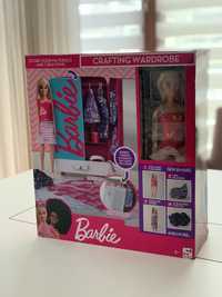 Nowy zestaw Barbie szafa na ubrania projektanka prezent