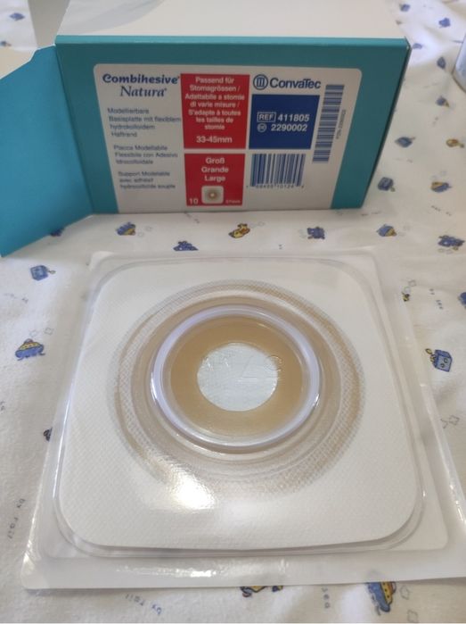 Пластини конвексні ConvaTec Natura пластичні для стоми 57мм великі
