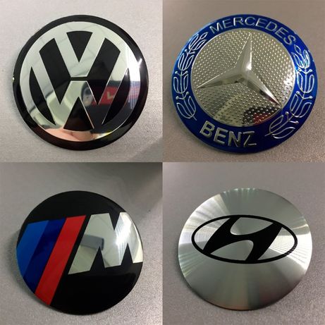 Наклейки на диски алюминиевые и силиконовые BMW, VW, Audi, Volvo