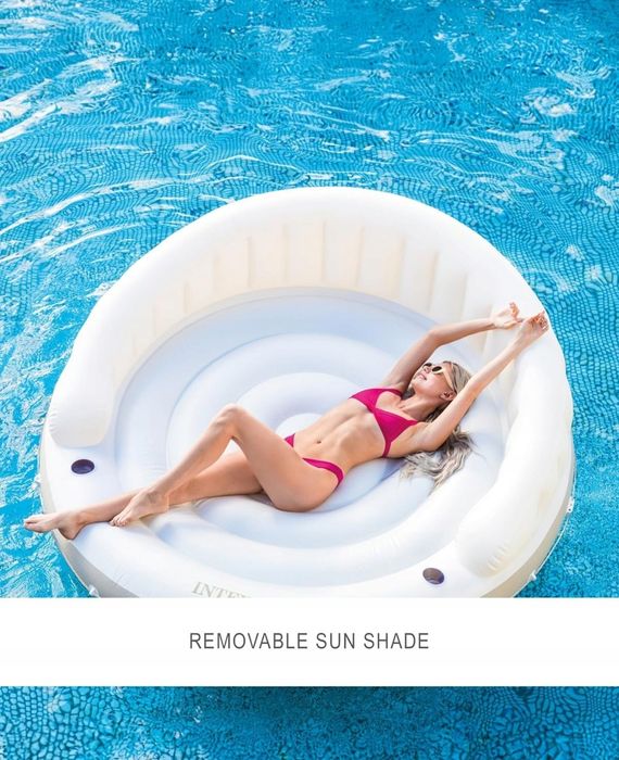 Intex Dmuchana Wyspa z Daszkiem – 199x150 cm – 280 zł