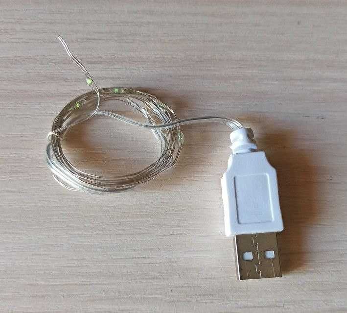 Гирлянда Капля роси USB Led 3м, 5м, 10м різні кольори