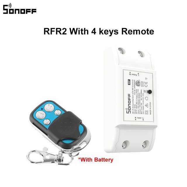 Беспроводное Wifi реле с пультом Sonoff RF R2 433