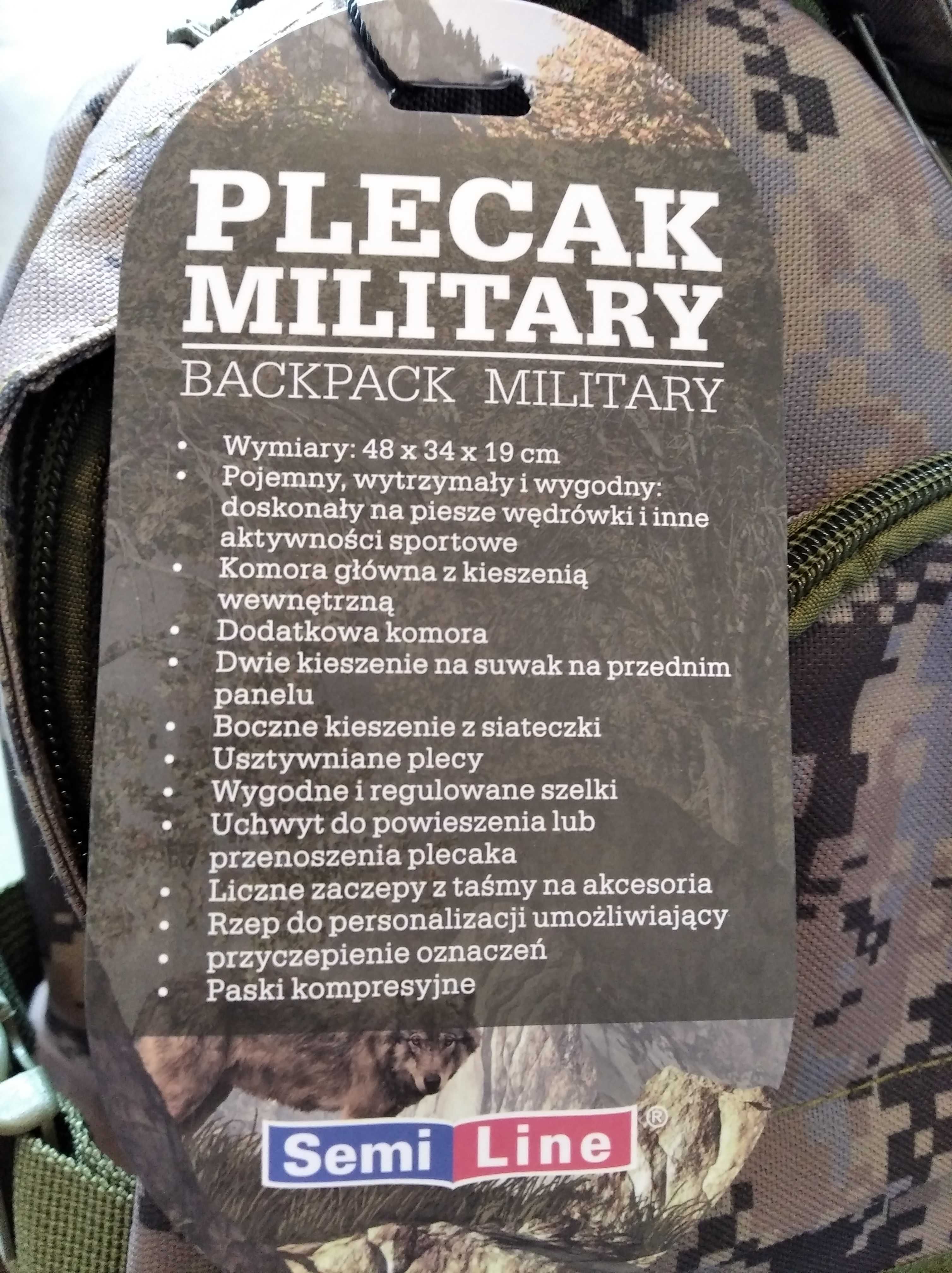 Nowy plecak militarny turystyczny trekkingowy 30 l.